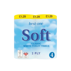 Best-one 4 Soft Classic White Toilet Tissue